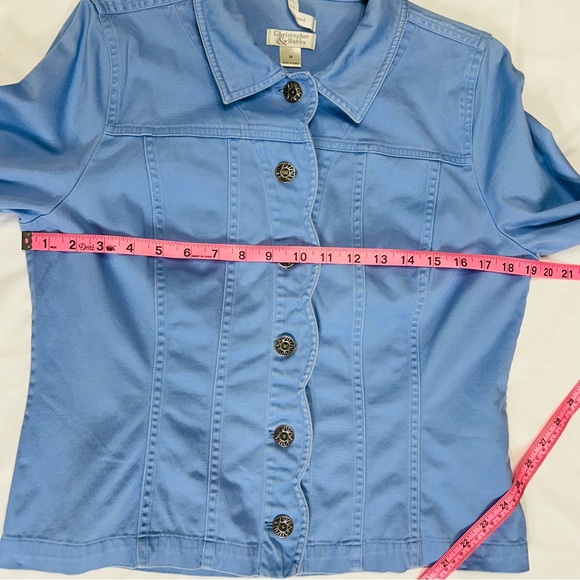 Christopher & Banks Cottagecore Ruffle Cotton Pastel Girly Boho Buttons Sz. M - Picture 9 of 9